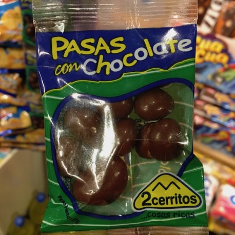 Pasas Borrachas con Chocolate 2 Cerritos 17g