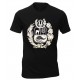 T-Shirt Col rond motif "Blason péruvien" Noir en coton péruvien
