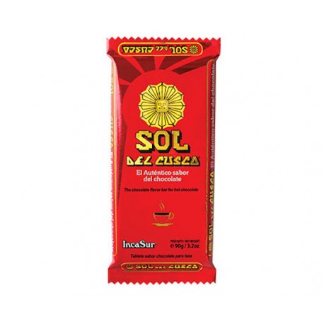 Sol del Cusco Tablette pour Chocolat chaud Nature IncaSur 90g
