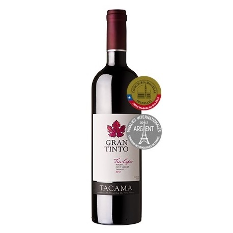 Vin Rouge Gran Tinto Tacama 13,5° 75cl - Carton de 6