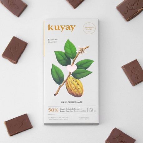Tablette de Chocolat Bio au Lait 50% Kuyay 70g - EL INTI - La Boutique péruvienne