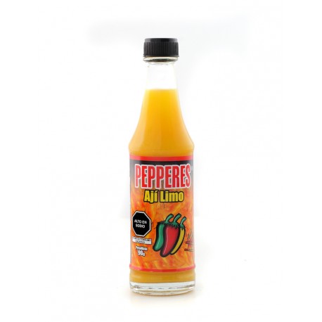 Sauce liquide piquante au Piment Ají Limo Jaune fort Pepperes 90g