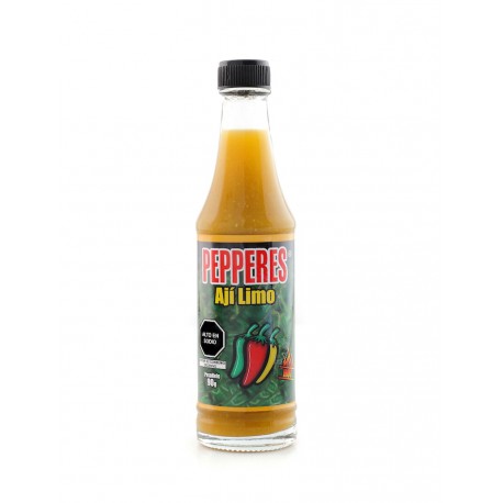 Sauce pimentée liquide au Piment Ají Limo Vert fort Pepperes 90g