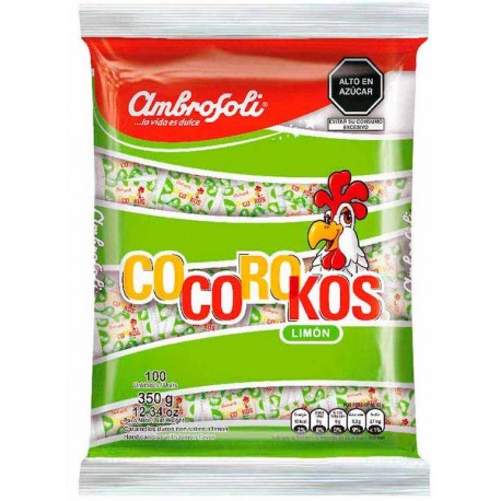 Cocorokos Bonbons au Citron Vert Ambrosoli 100x3,5g