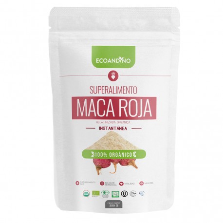 Maca Rouge Bio Poudre PREMIUM 100% pure EcoAndino 200g
