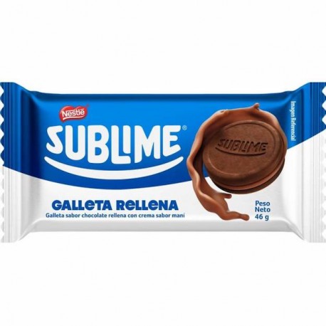 Biscuits Sublime fourrés à la crème Cacahuètes Nestlé 46g