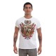 T-Shirt en coton Pima Blanc motif Blason du Pérou Looch - EL INTI - La Boutique péruvienne