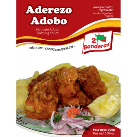 Assaisonnement Adobo liquide pour préparation de la Daube à la péruvienne 2 Banderas 300g
